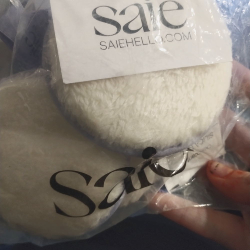 Saie makeup remover/ skincare puffs.